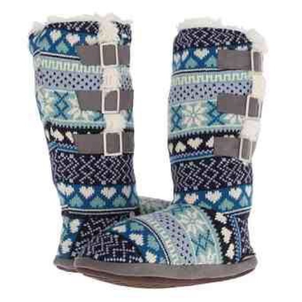Muk Luks Slipper Boots w/ Buckles